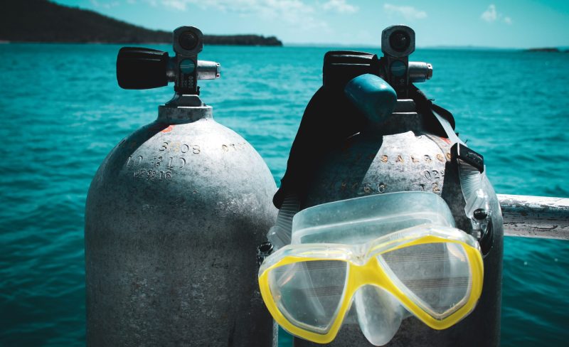 Scuba Tanks and Mask